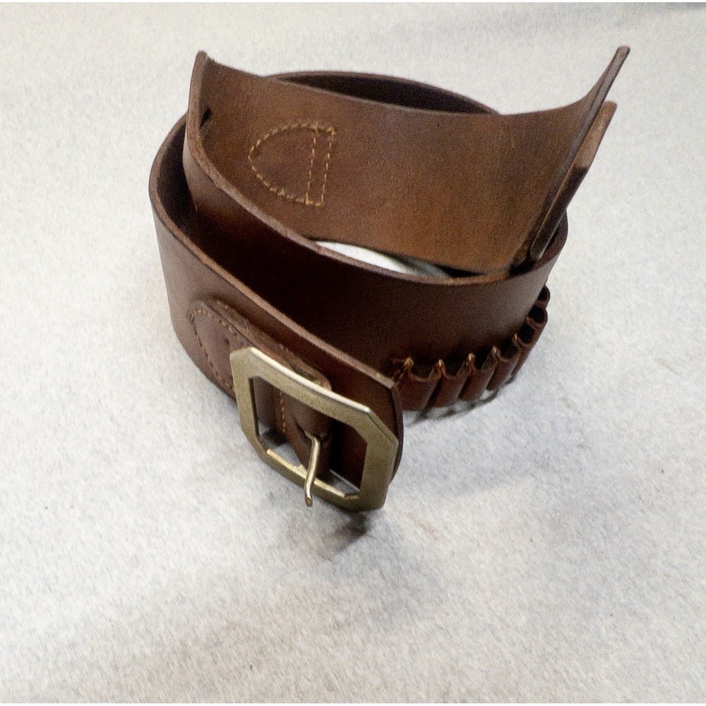Vtg Hunter Leather Pistol Buscadero Gun Belt model 155 Medium 2.5" Width